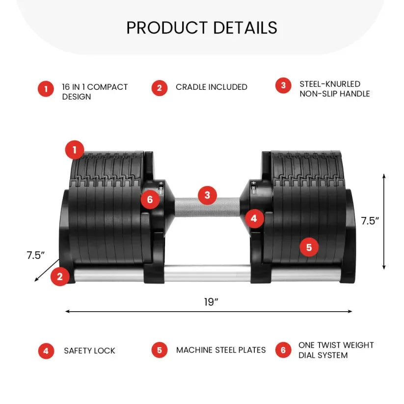 Multifunctional adjustable dumbbell